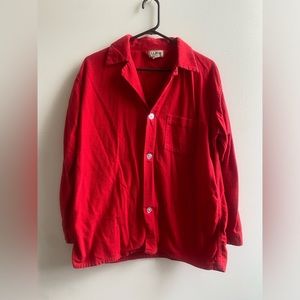 L.L. Bean Red Button Down